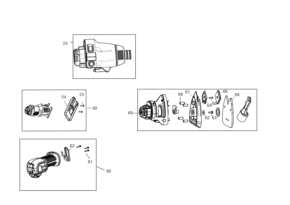 Exploded Diagram B Diagram and Parts List for BDCDMT1212KITC1 Type 2 Black and Decker Drill
